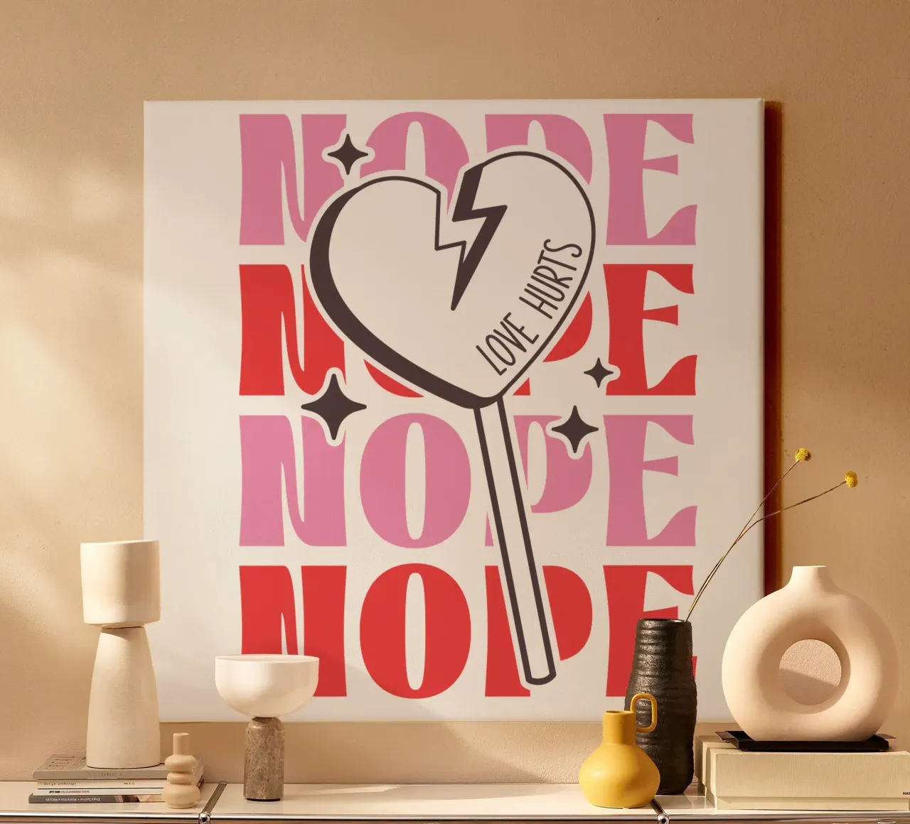 NOPE tela con Cornice a cassetta da edsonramosart