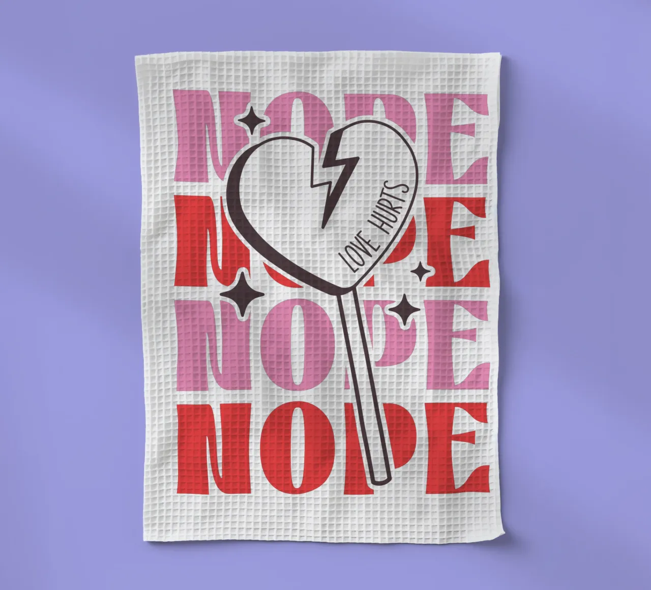 NOPE canovaccio da cucina da edsonramosart