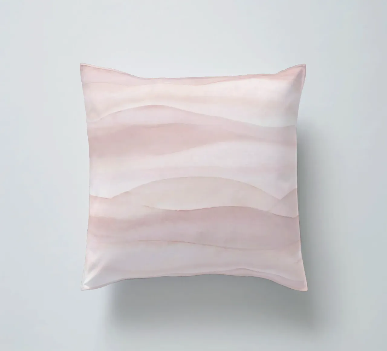 Boho aquarel ombre zachte blush kussen van Bloomery Decor