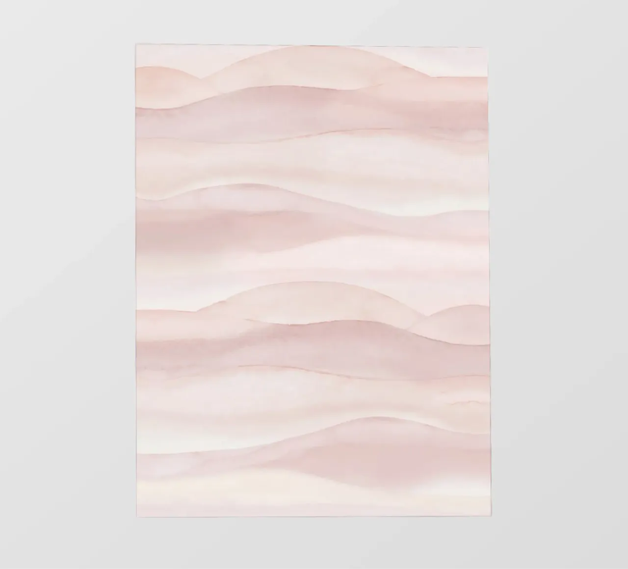 Boho aquarel ombre zachte blush pvc-zeil van Bloomery Decor