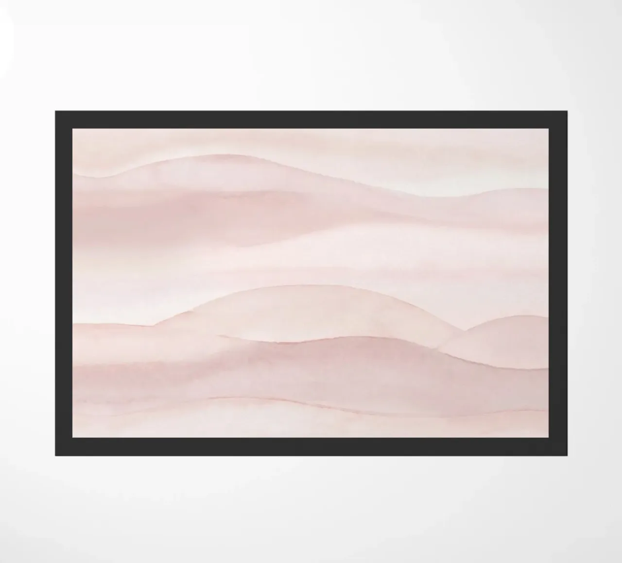Boho Aquarell ombre soft blush Fußmatte von Bloomery Decor
