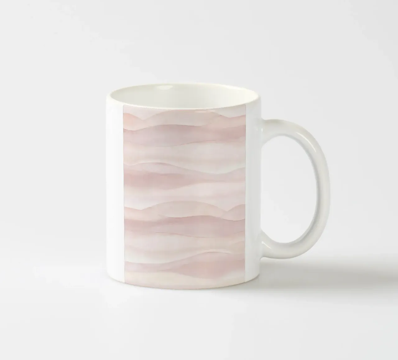 Boho aquarel ombre zachte blush keramische mok van Bloomery Decor
