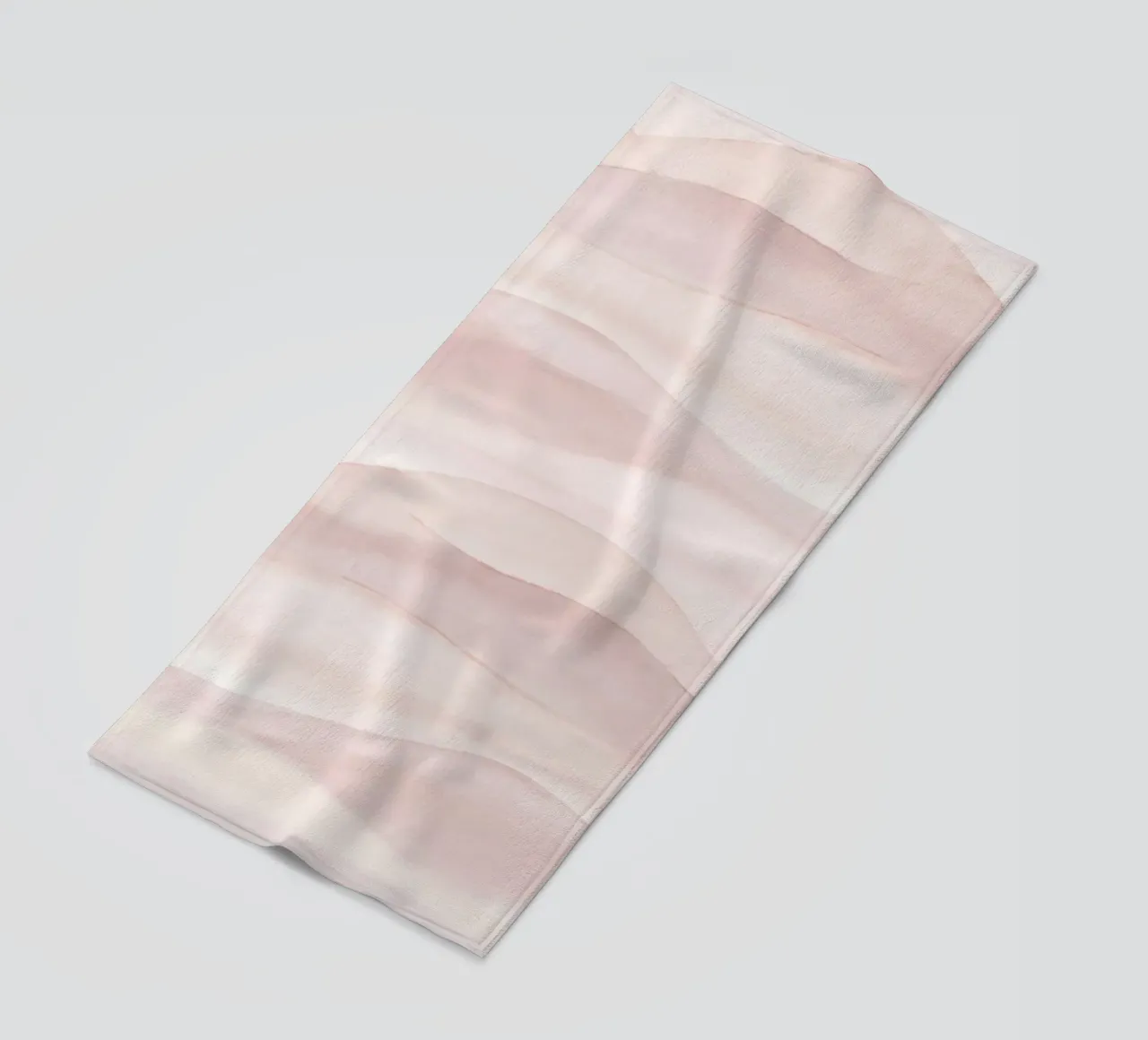 Boho acquerello ombreggiato blush morbido telo mare da Bloomery Decor