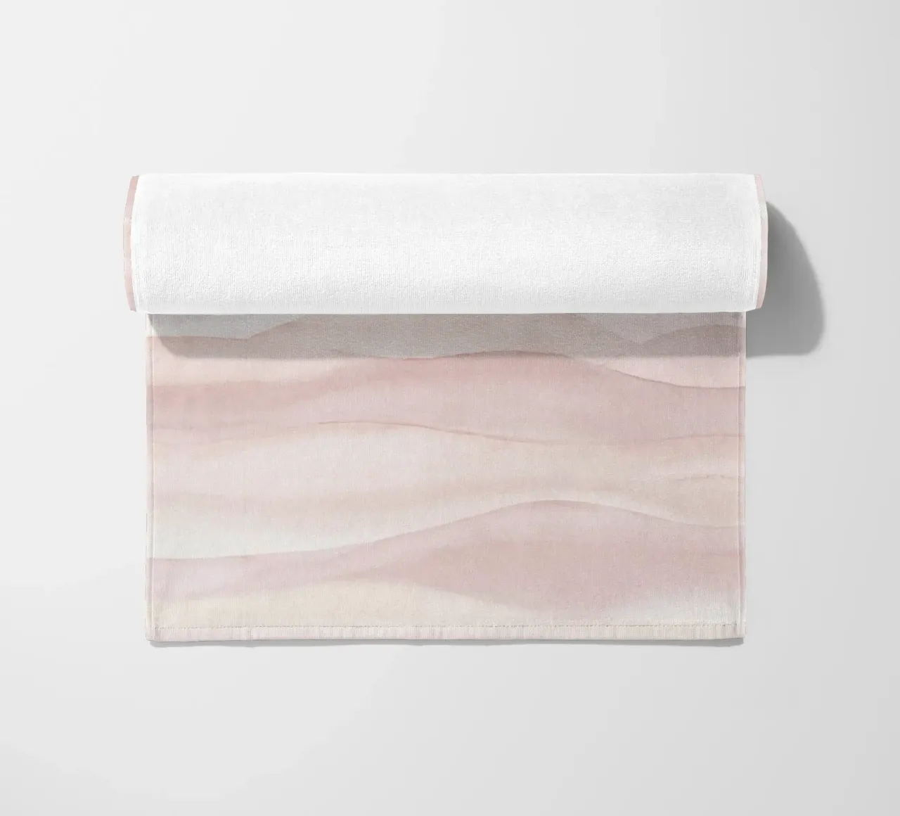Boho acquerello ombreggiato blush morbido telo mare da Bloomery Decor