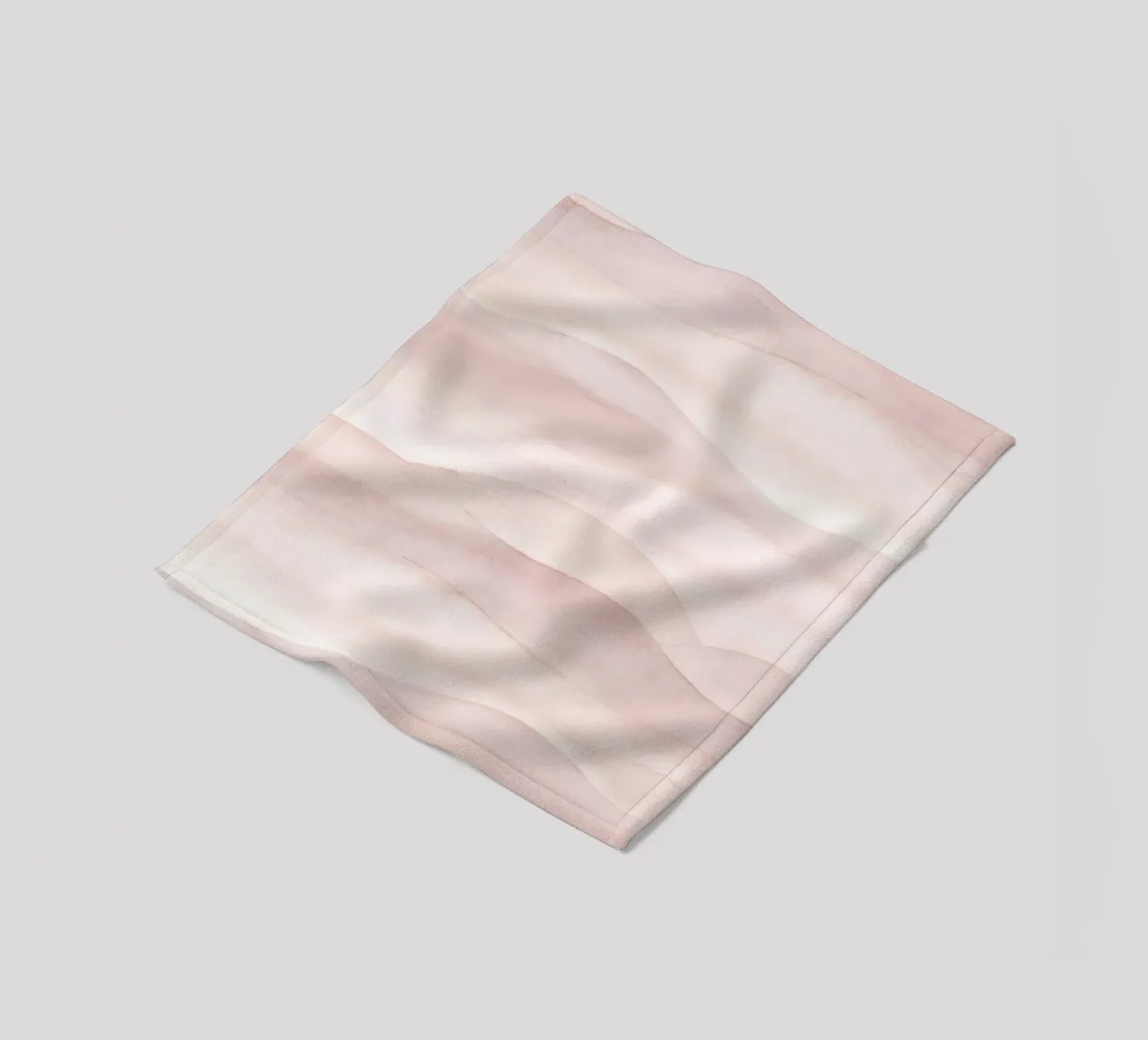 Boho Aquarell ombre soft blush Fleecedecke von Bloomery Decor