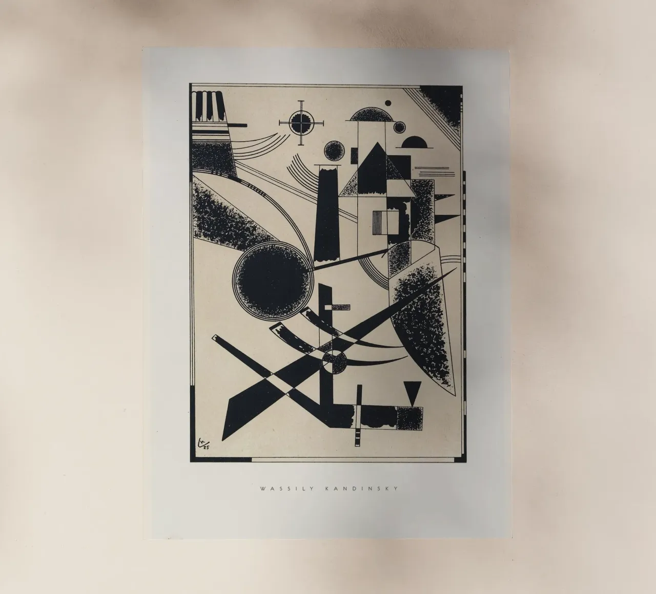 Wassily Kandinsky - Lithographie No. III pellicola backlit da Old Masters