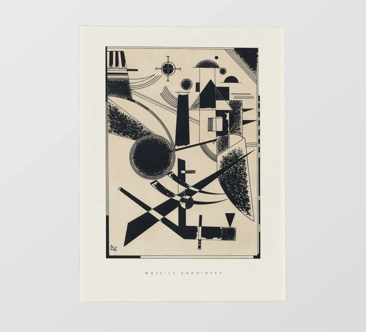 Wassily Kandinsky - Lithographie No. III pellicola backlit da Old Masters