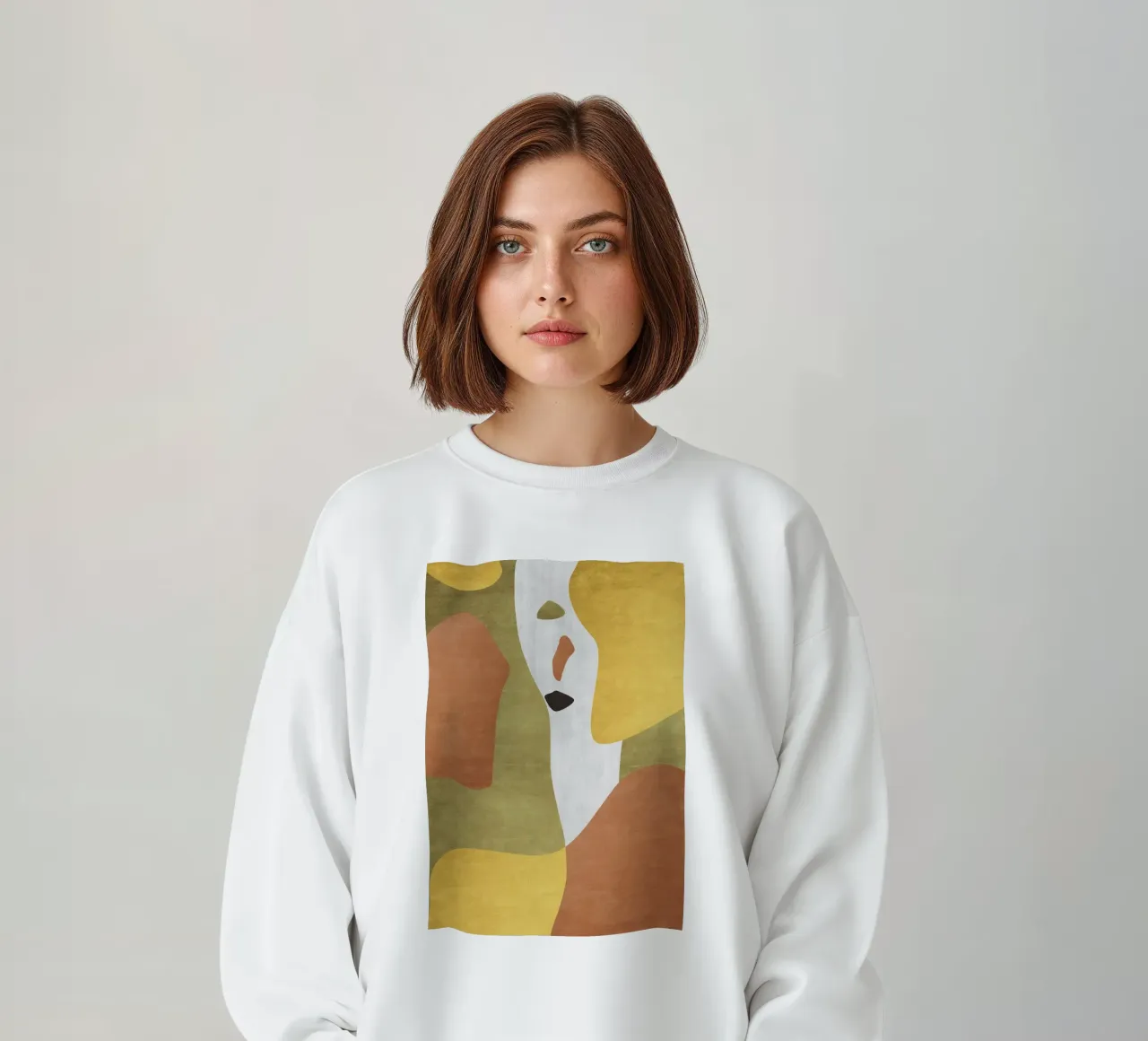 Abstract forms in earthy tones sweat de LisaArtes