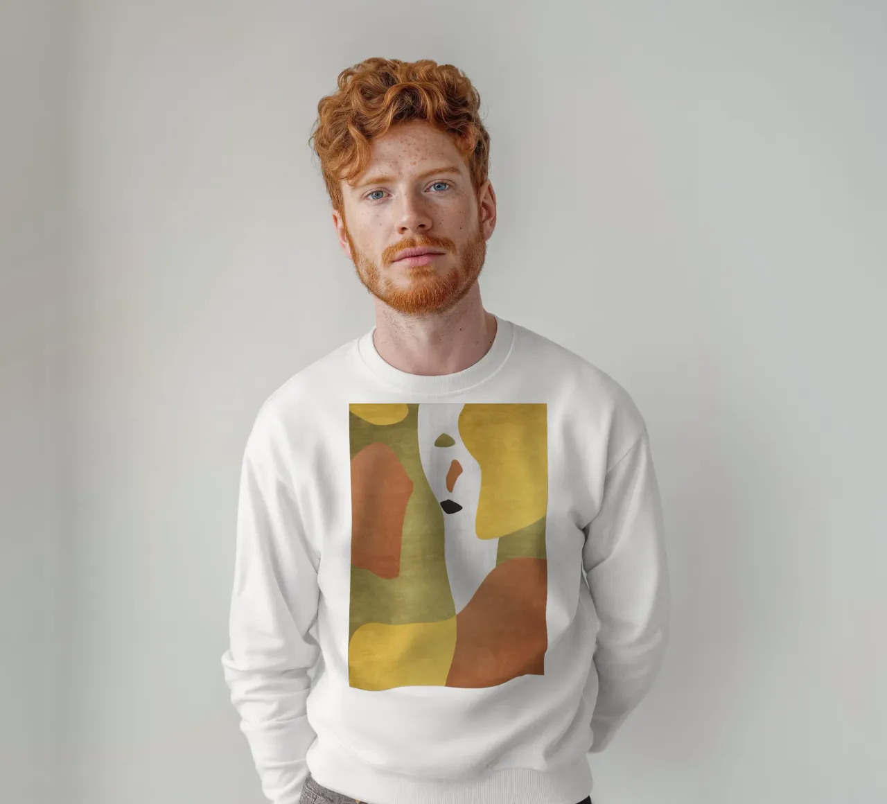 Abstract forms in earthy tones sweat de LisaArtes