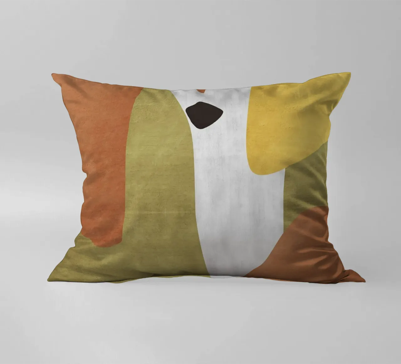 Abstract forms in earthy tones cuscino da LisaArtes