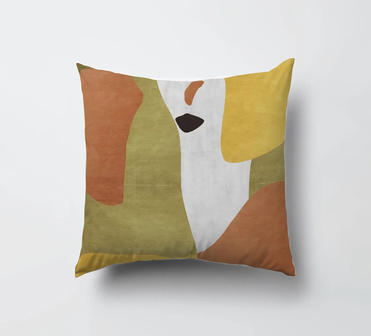 Abstract forms in earthy tones cuscino da LisaArtes