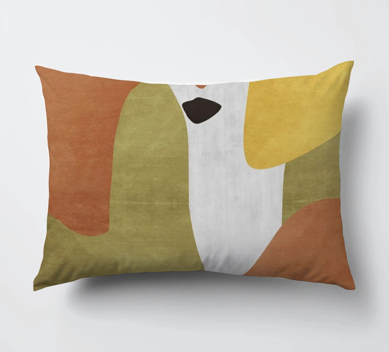 Abstract forms in earthy tones cuscino da LisaArtes