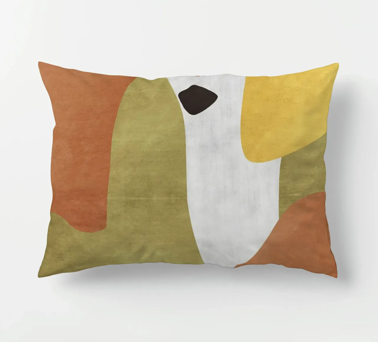 Abstract forms in earthy tones cuscino da LisaArtes