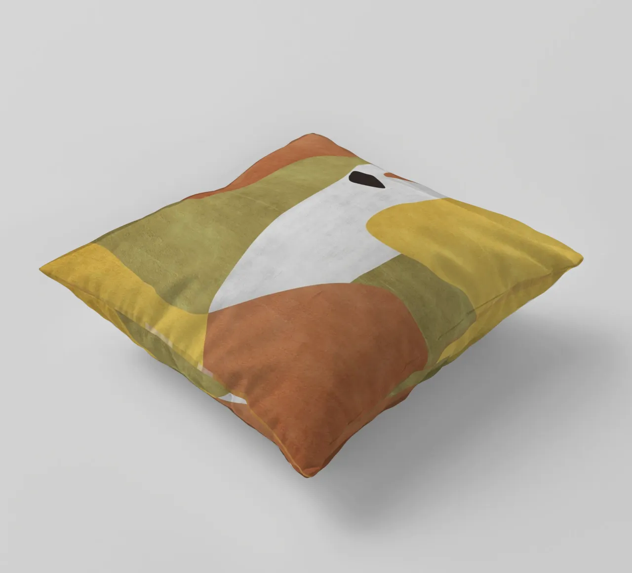 Abstract forms in earthy tones cuscino da LisaArtes