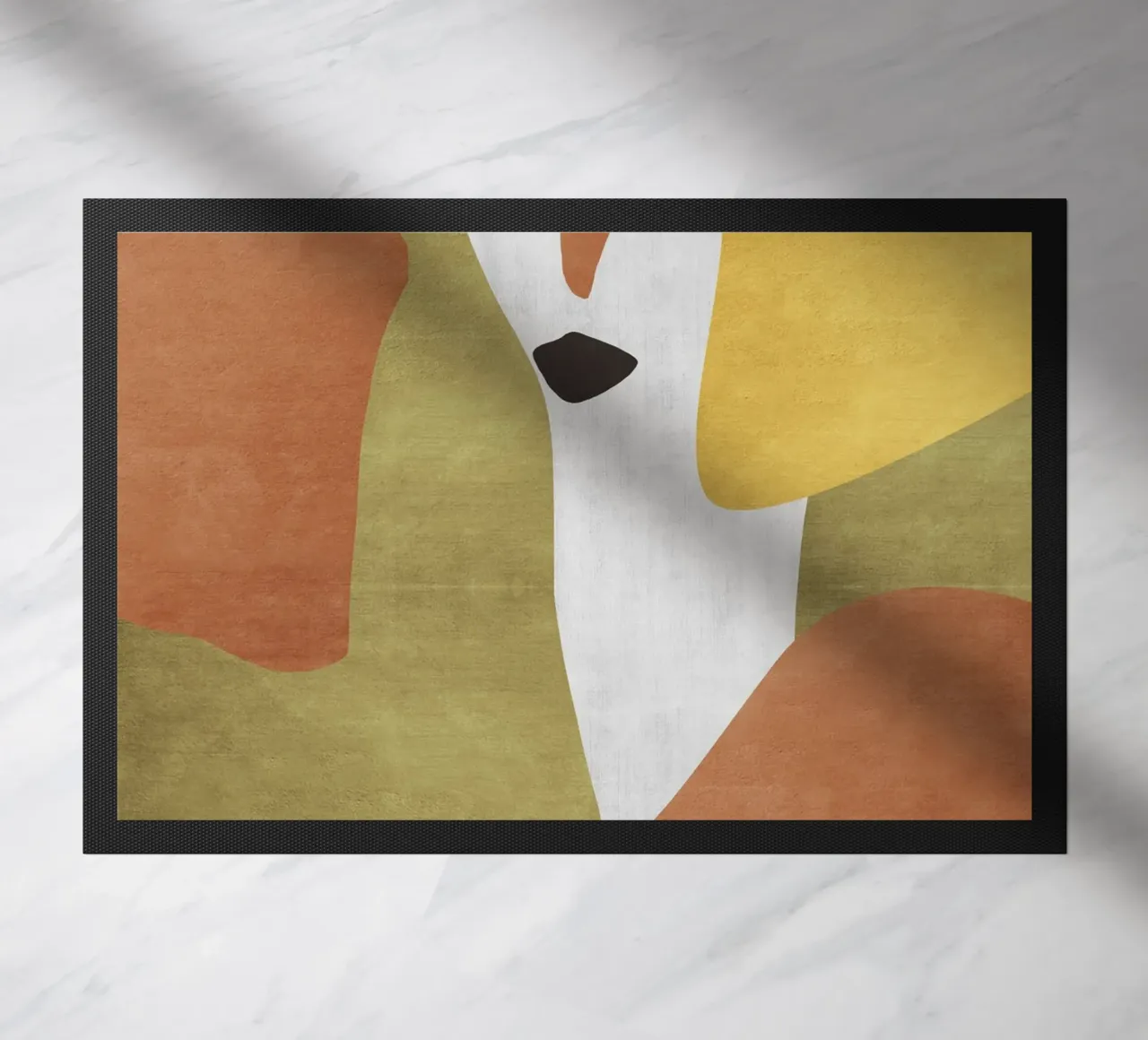 Abstract forms in earthy tones zerbino da LisaArtes