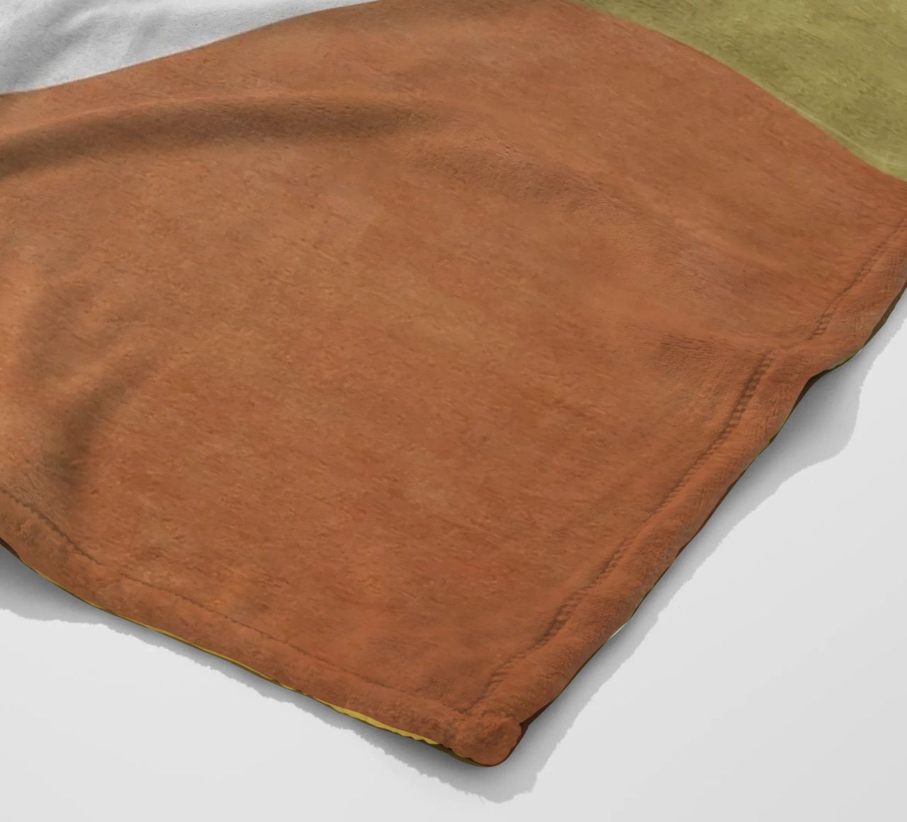 Abstract forms in earthy tones fleece blanket by LisaArtes