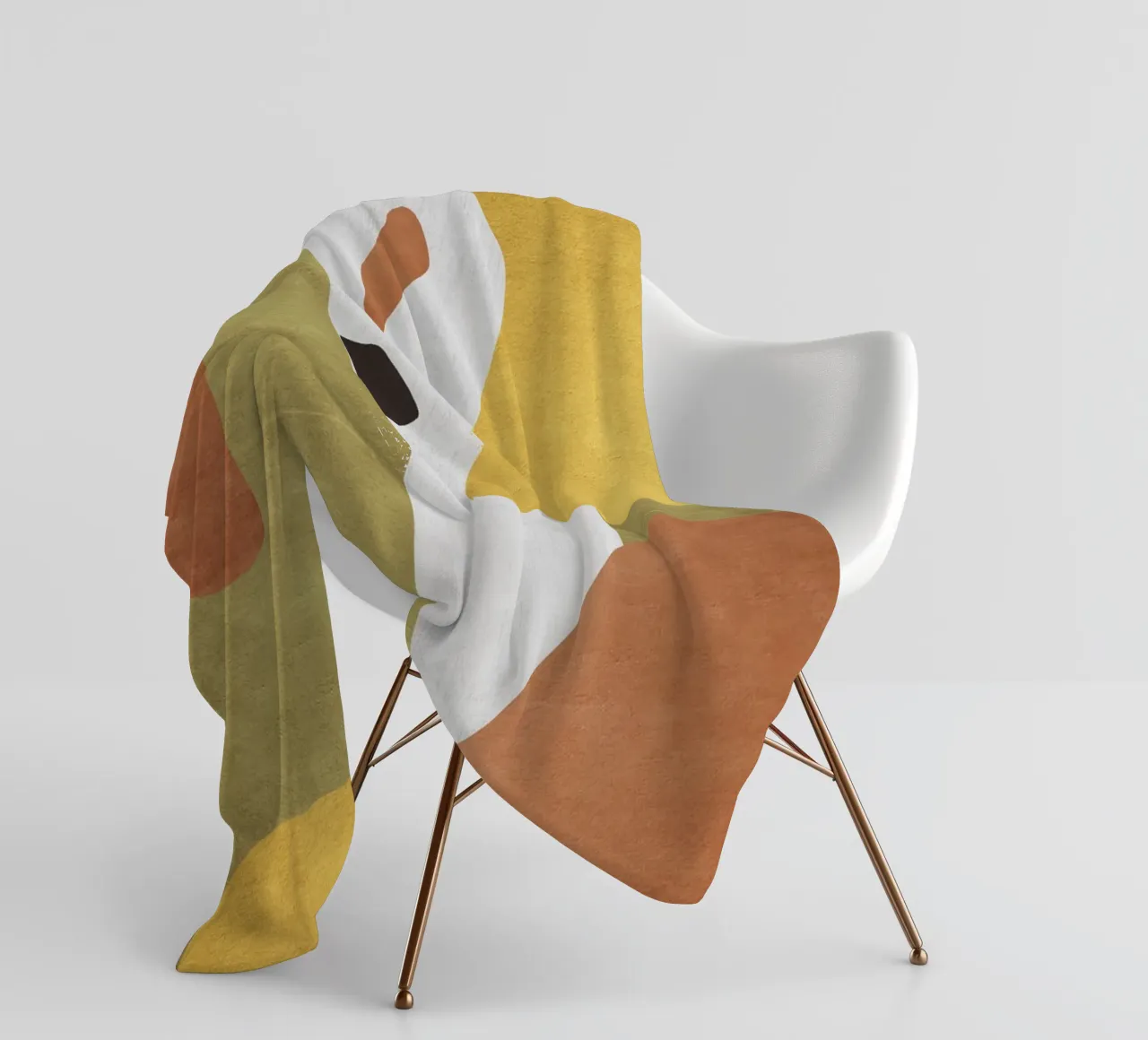 Abstract forms in earthy tones coperta in pile da LisaArtes