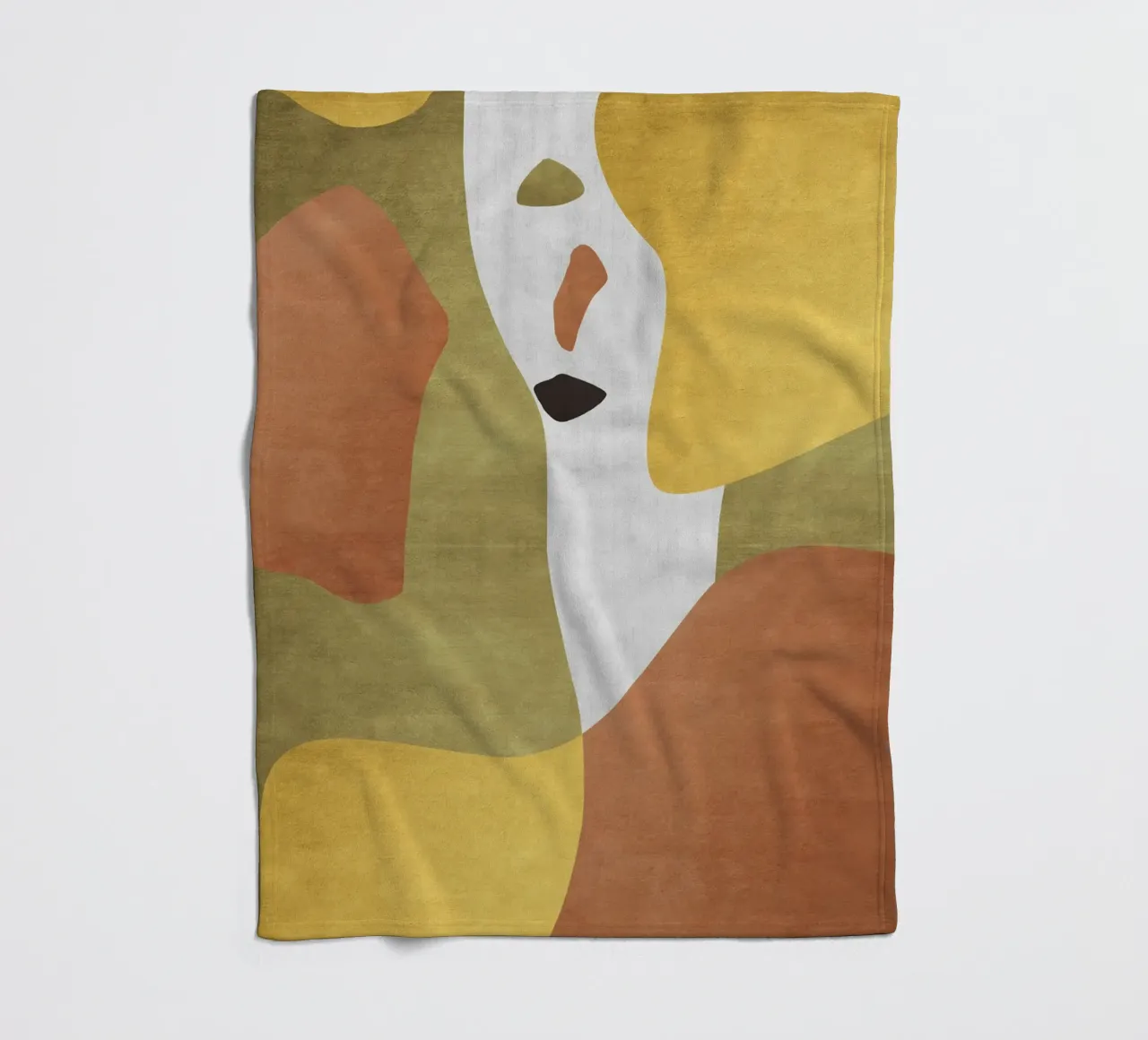 Abstract forms in earthy tones coperta in pile da LisaArtes