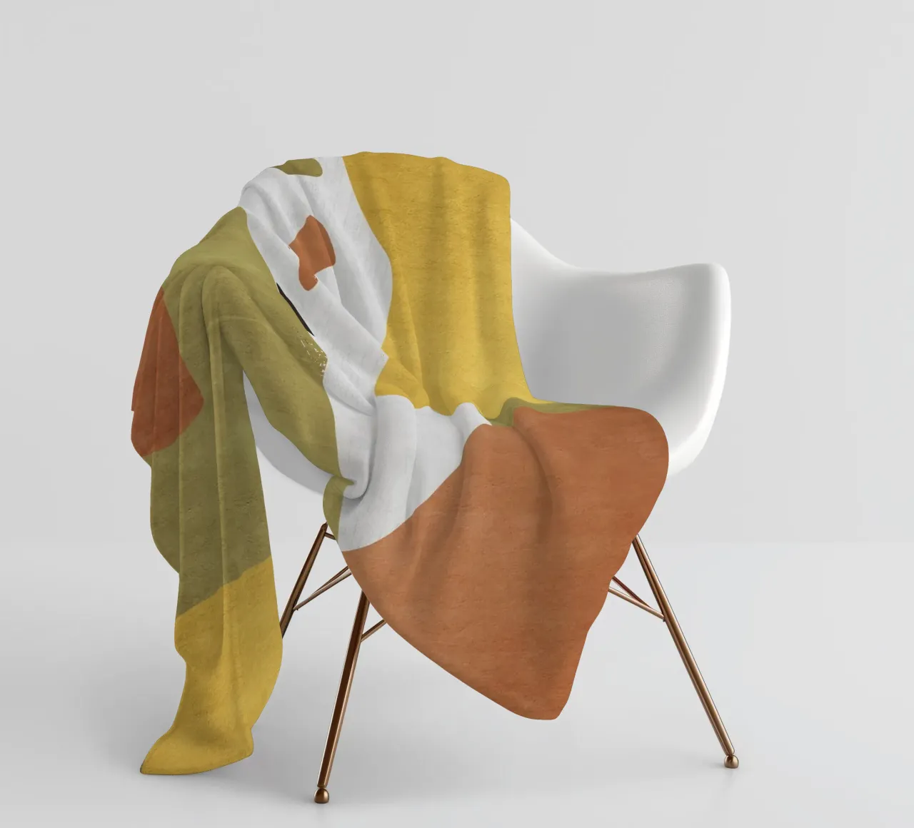 Abstract forms in earthy tones coperta in pile da LisaArtes