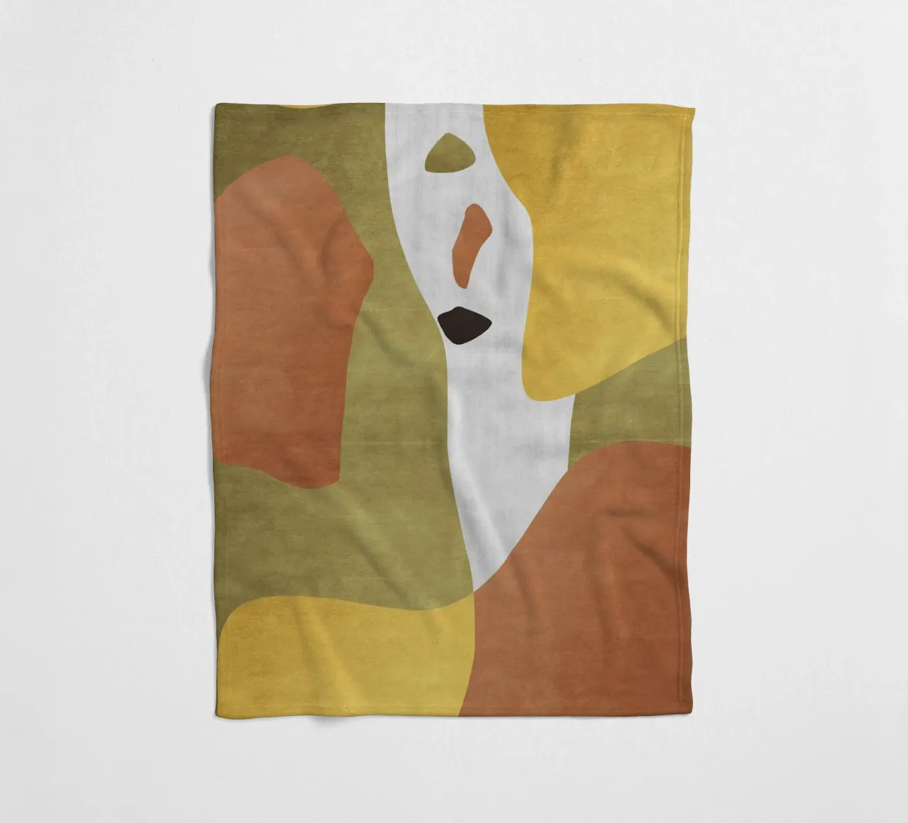 Abstract forms in earthy tones coperta in pile da LisaArtes