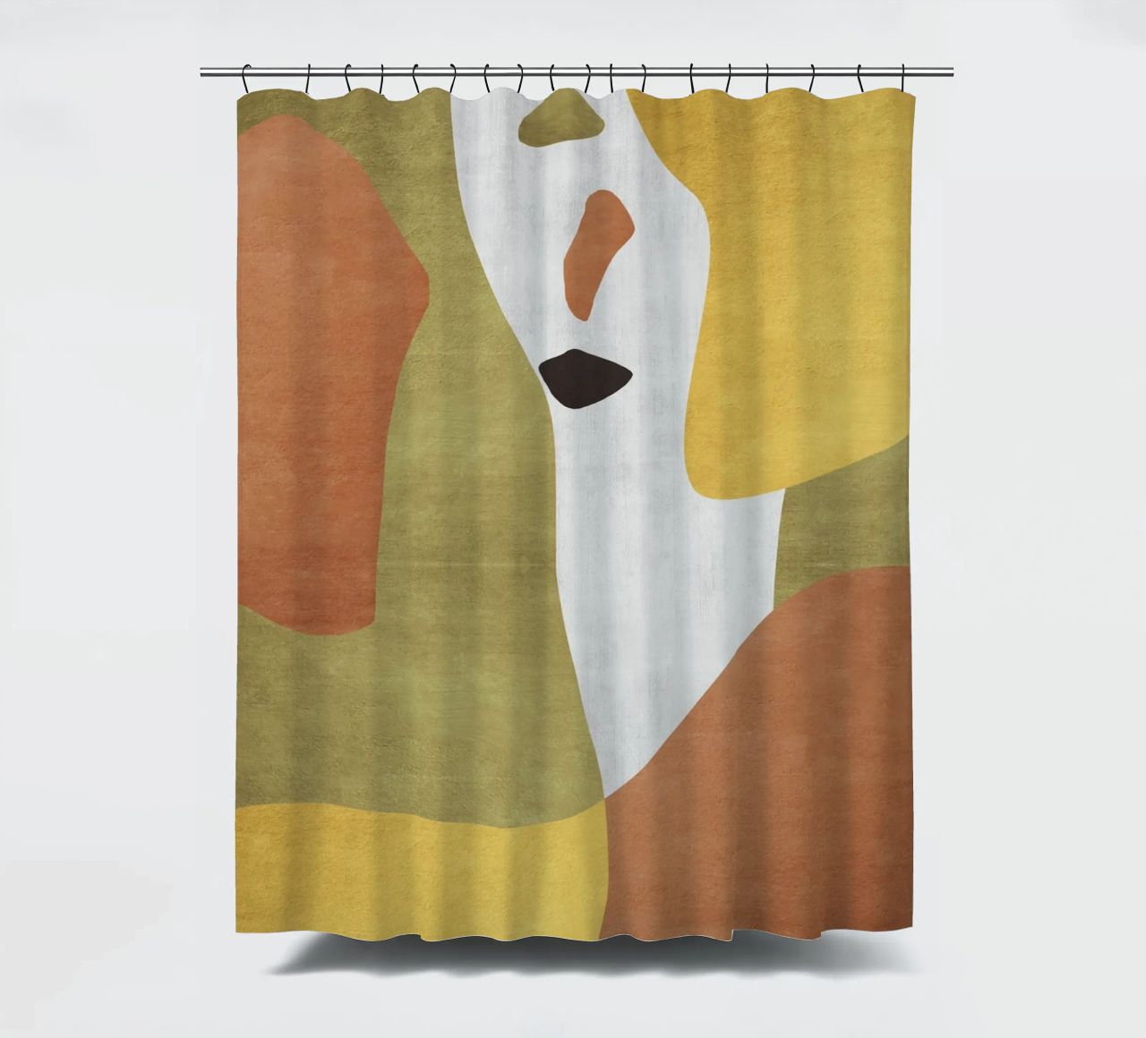 Abstract forms in earthy tones tenda da doccia da LisaArtes