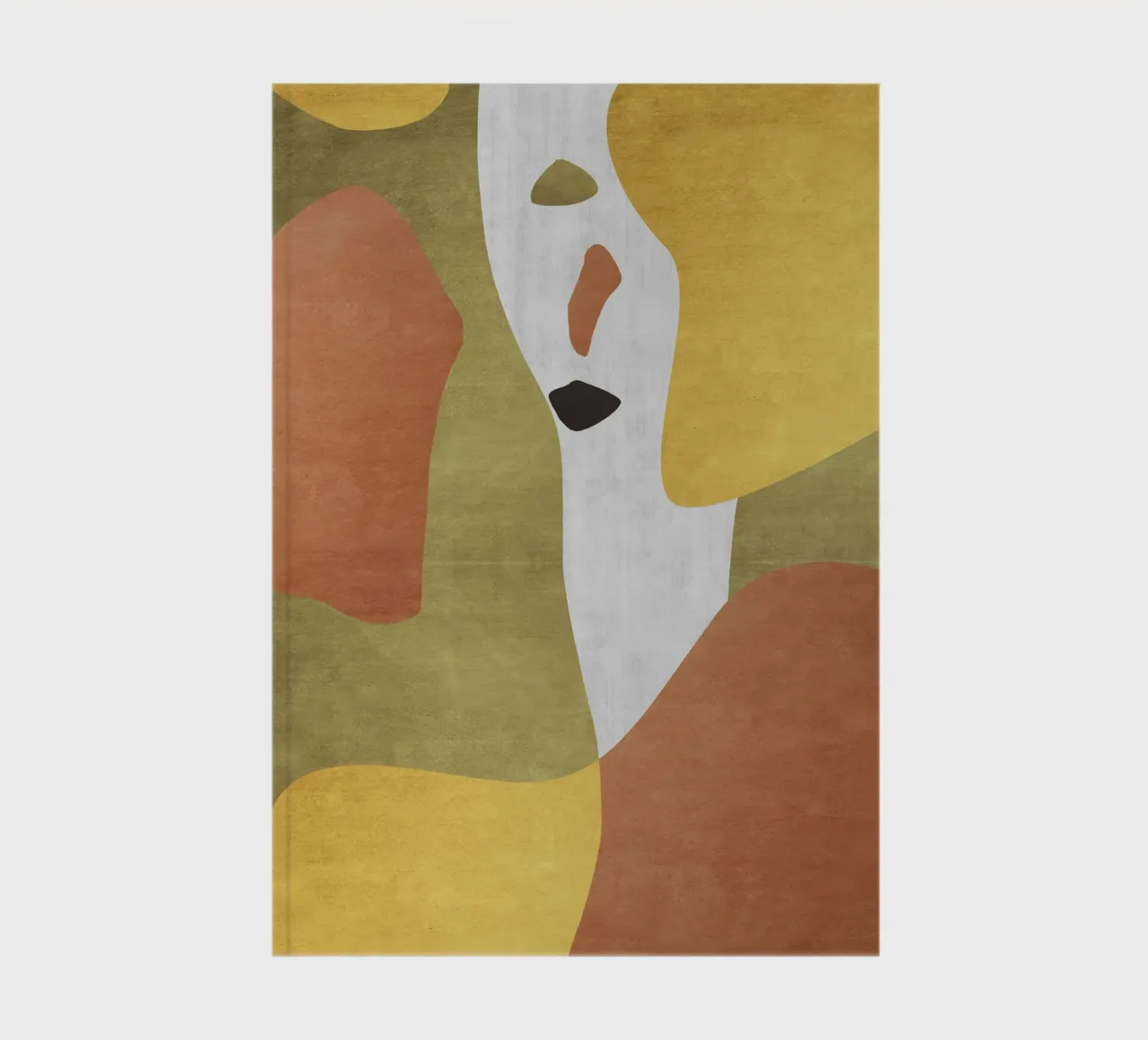 Abstract forms in earthy tones notebook by LisaArtes