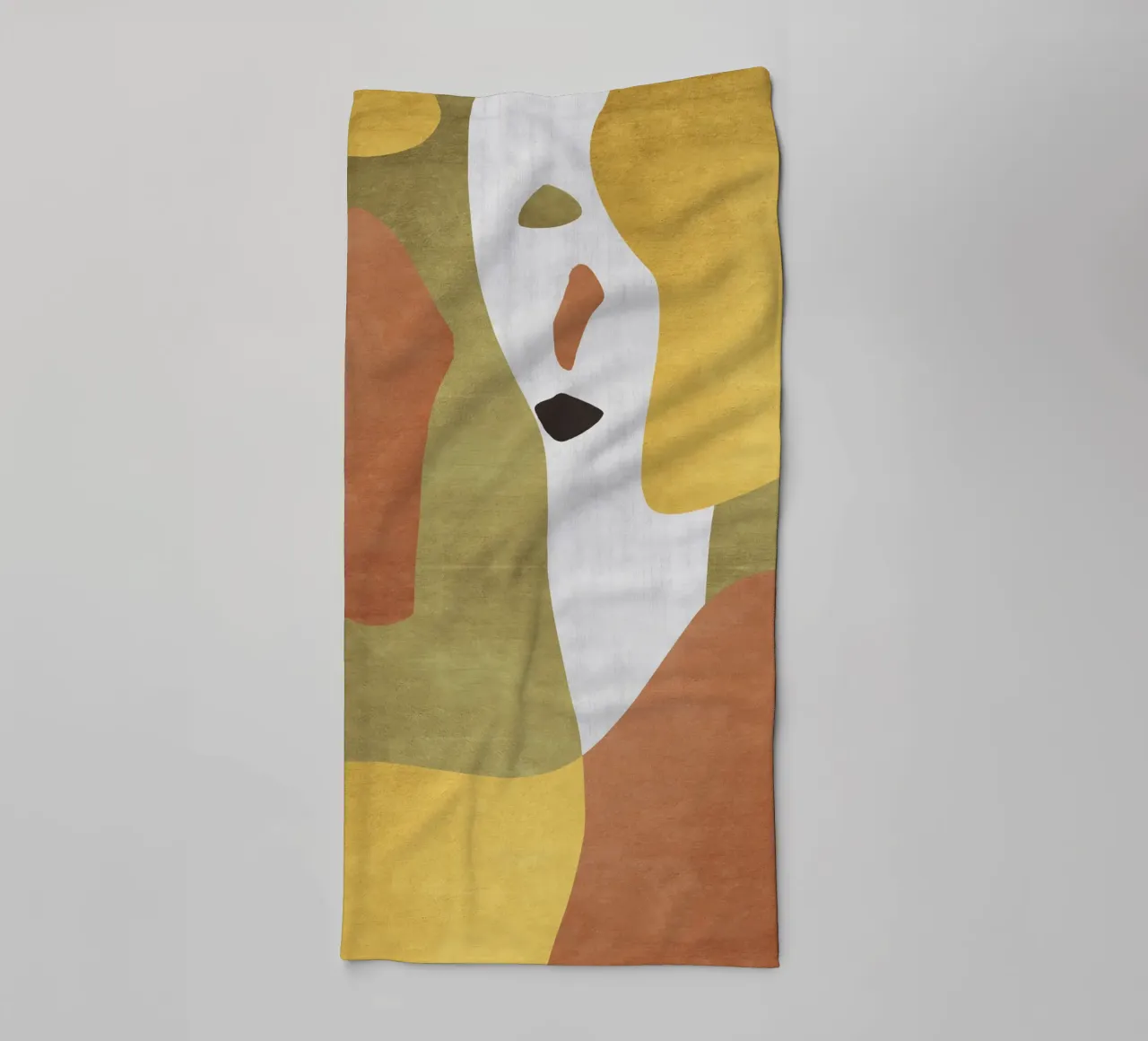 Abstract forms in earthy tones asciugamano da bagno da LisaArtes