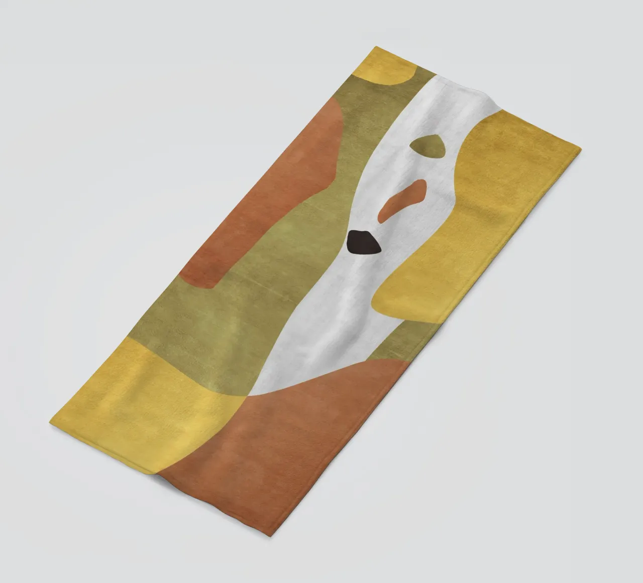 Abstract forms in earthy tones telo mare da LisaArtes