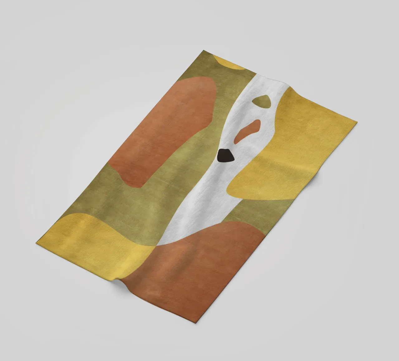 Abstract forms in earthy tones telo mare da LisaArtes