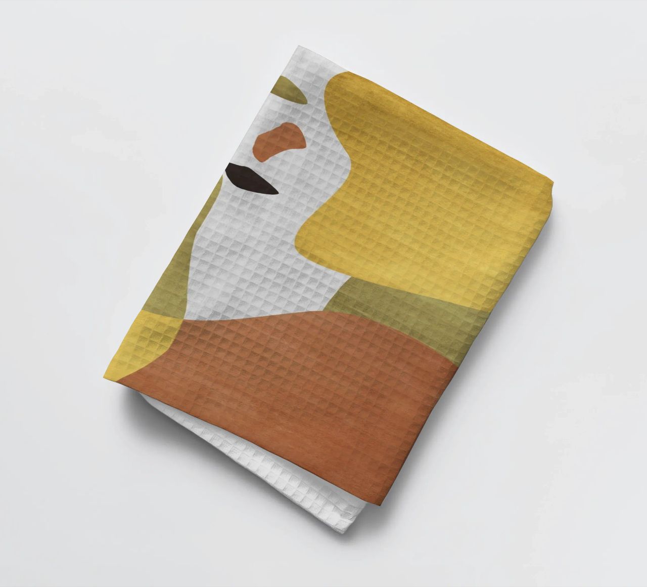 Abstract forms in earthy tones canovaccio da cucina da LisaArtes