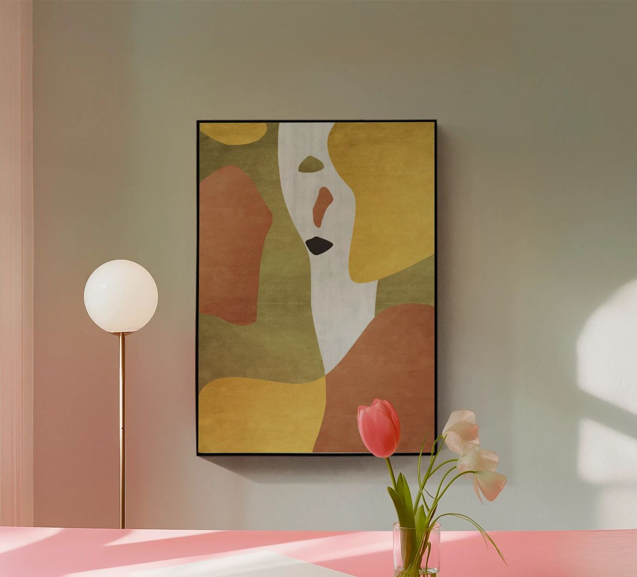 Abstract forms in earthy tones plexiglass da LisaArtes
