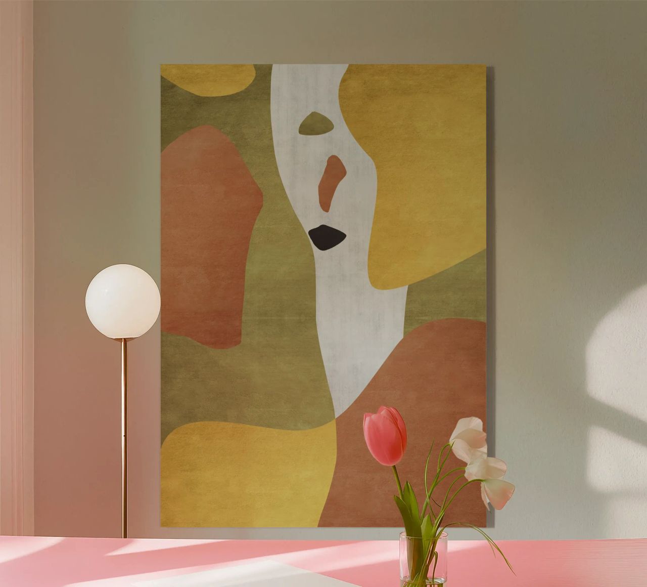 Abstract forms in earthy tones plexiglass da LisaArtes