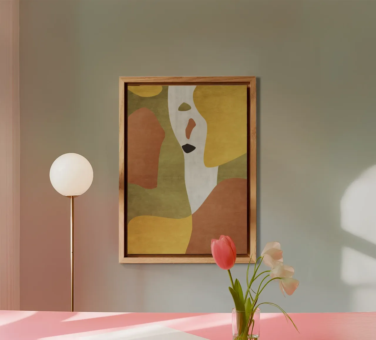 Abstract forms in earthy tones alluminio dibond da LisaArtes