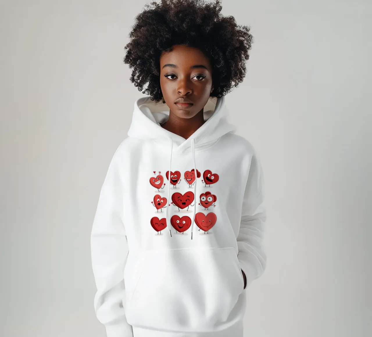 Valentine Hearts hoodie by Motivate-Today