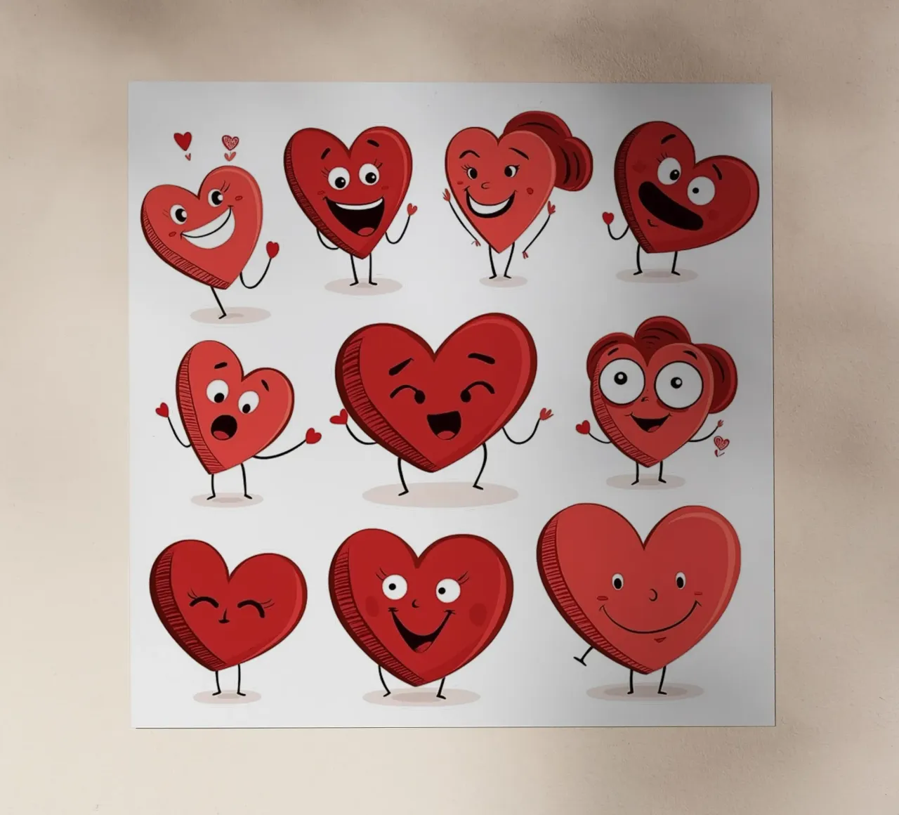 Cuori di San Valentino pellicola backlit da Motivate-Today