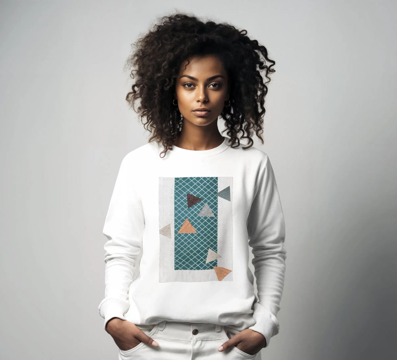 Triangles in various shades sudadera de LisaArtes