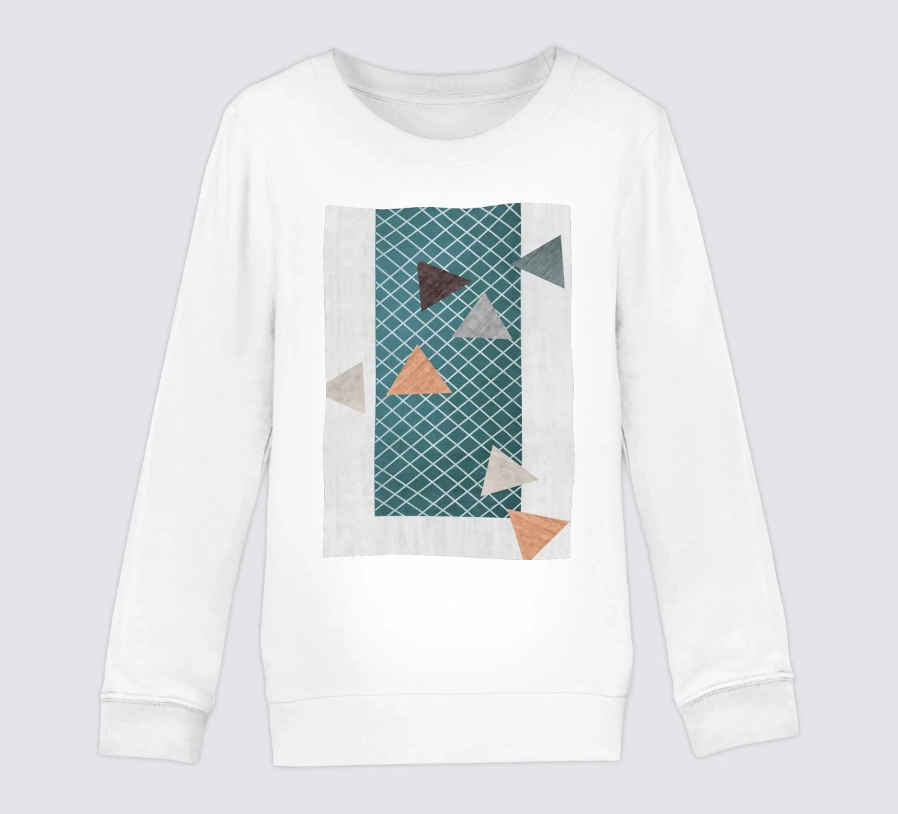 Triangles in various shades felpa bambino da LisaArtes