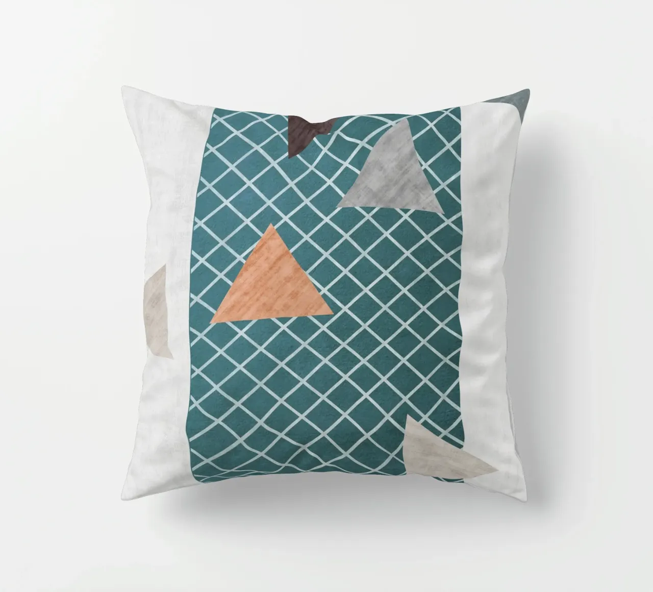 Triangles in various shades cojín de LisaArtes