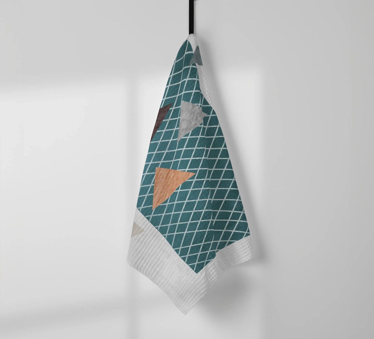 Triangles in various shades canovaccio da cucina da LisaArtes