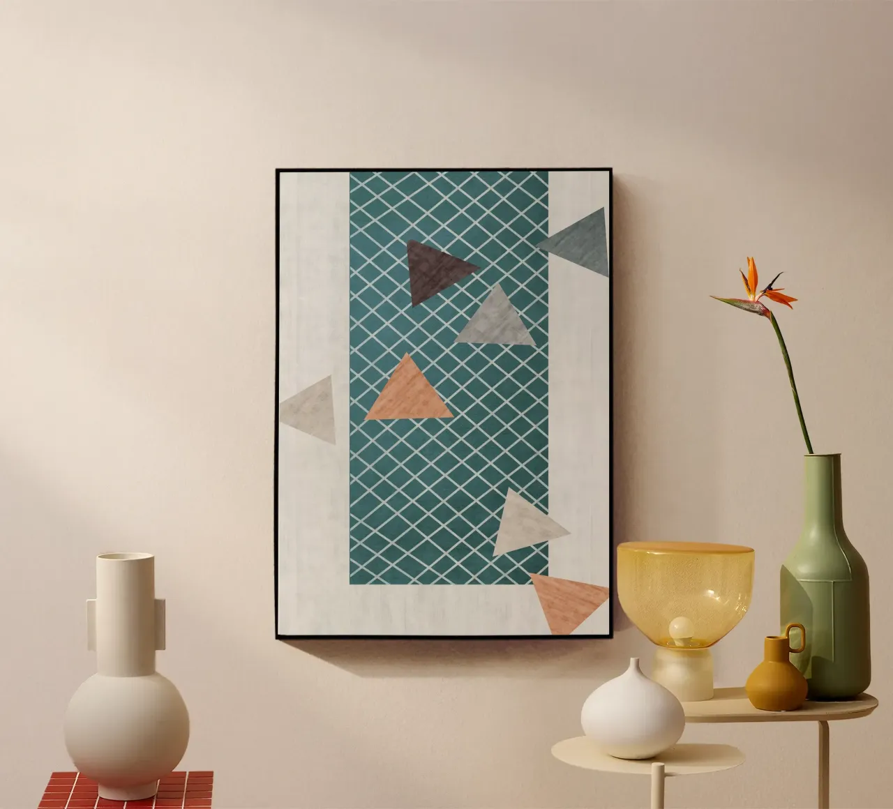 Triangles in various shades plexiglass da LisaArtes