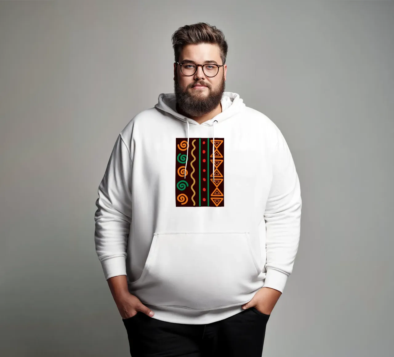 Afro design hoodie by LisaArtes