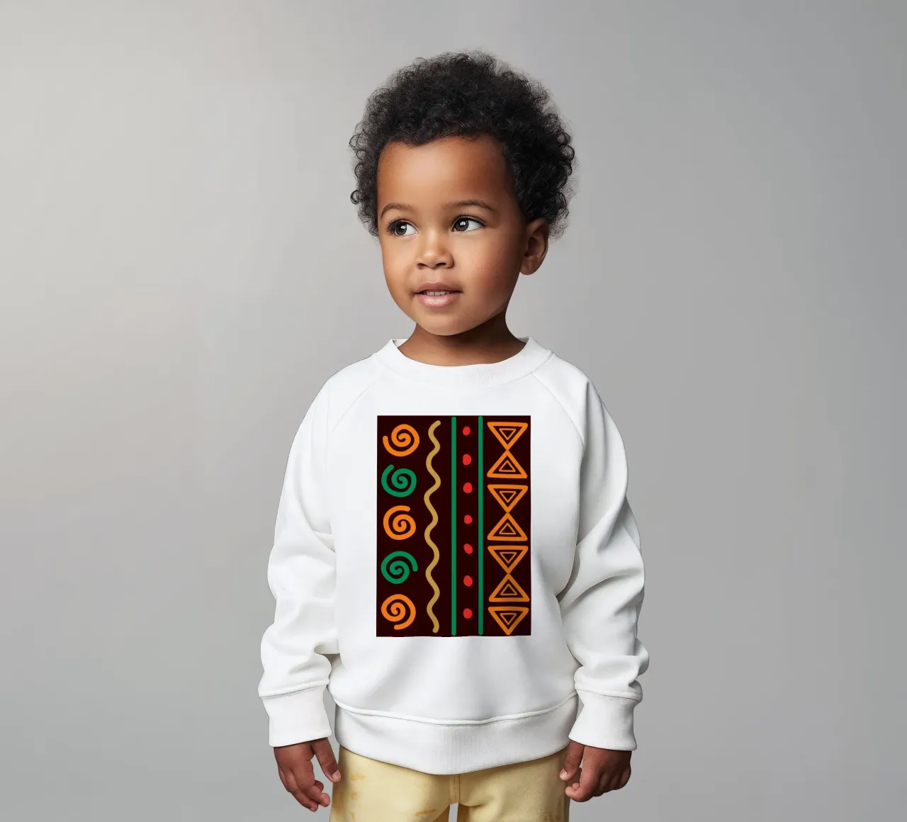 Afro design baby sweatshirt van LisaArtes