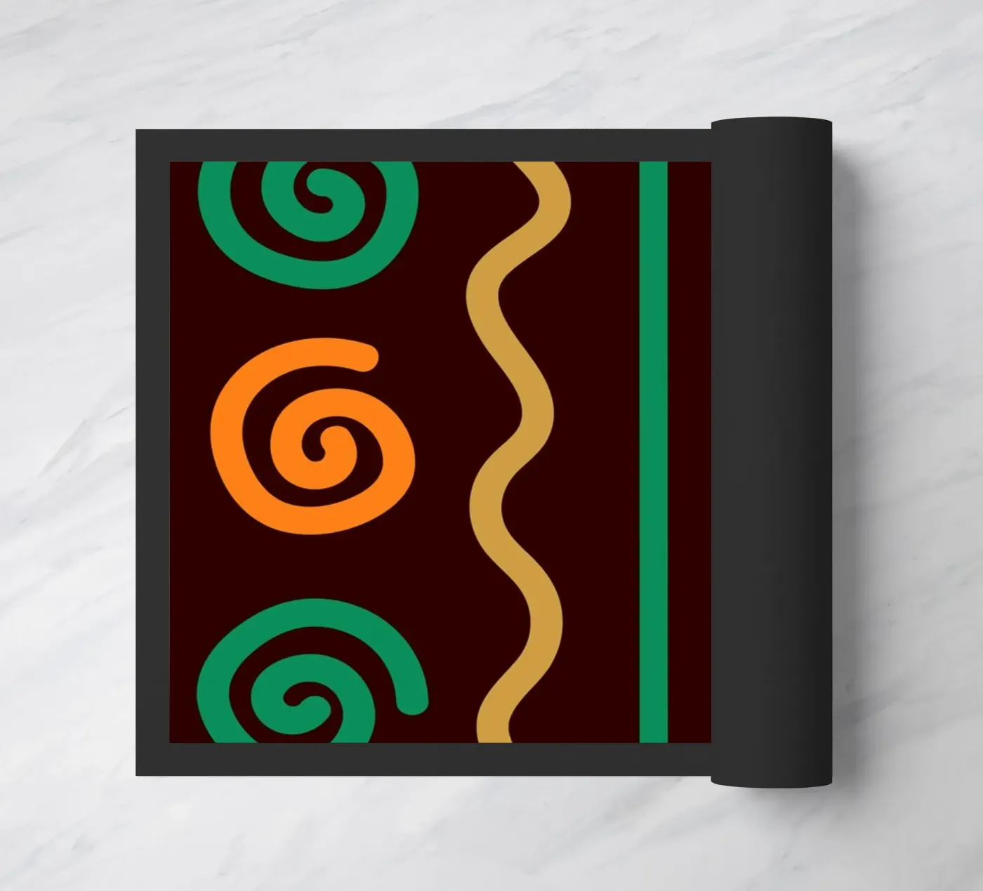 Afro design doormat by LisaArtes