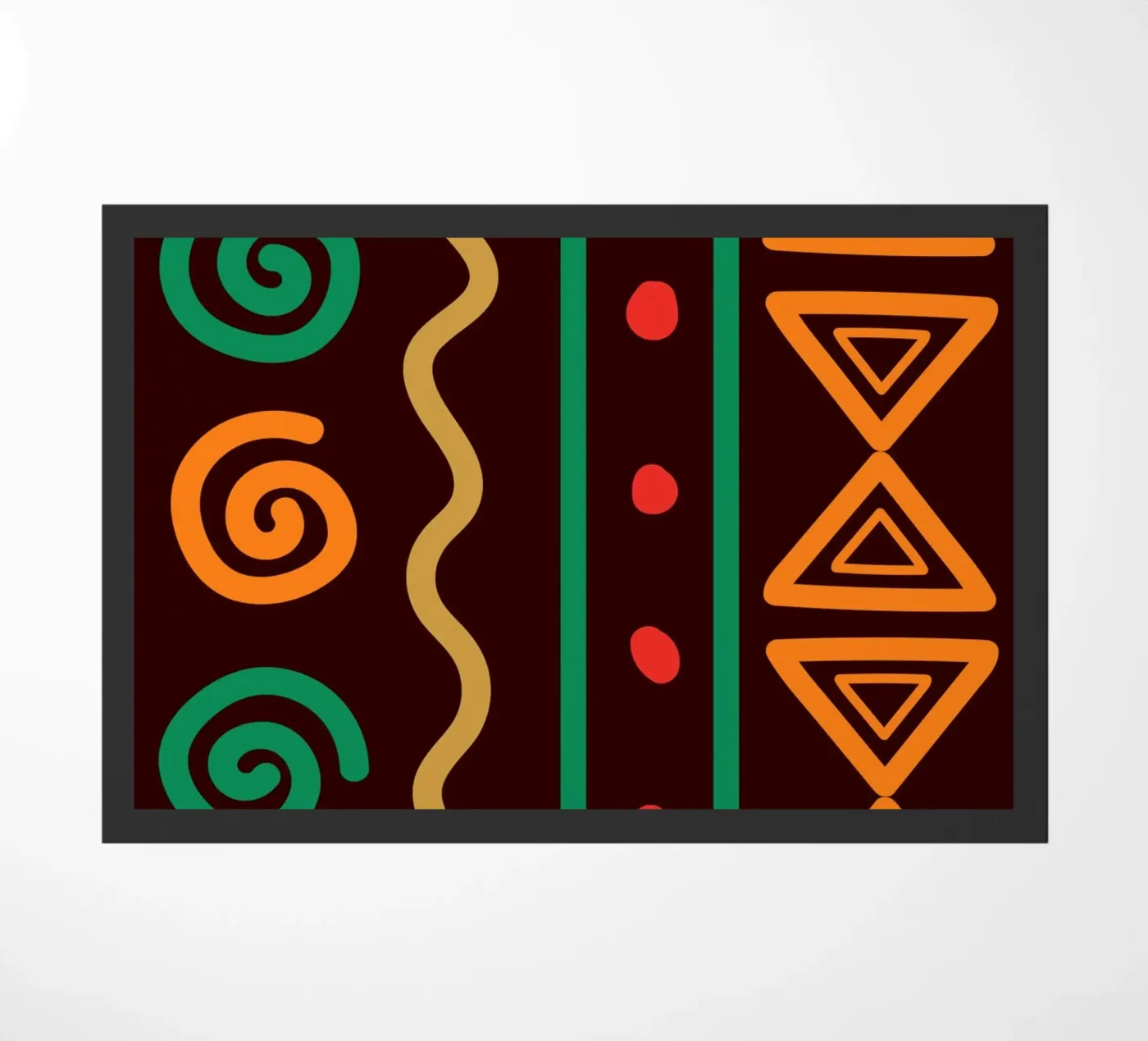 Afro design doormat by LisaArtes