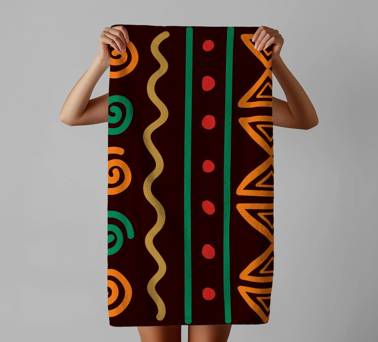 Afro design towel by LisaArtes