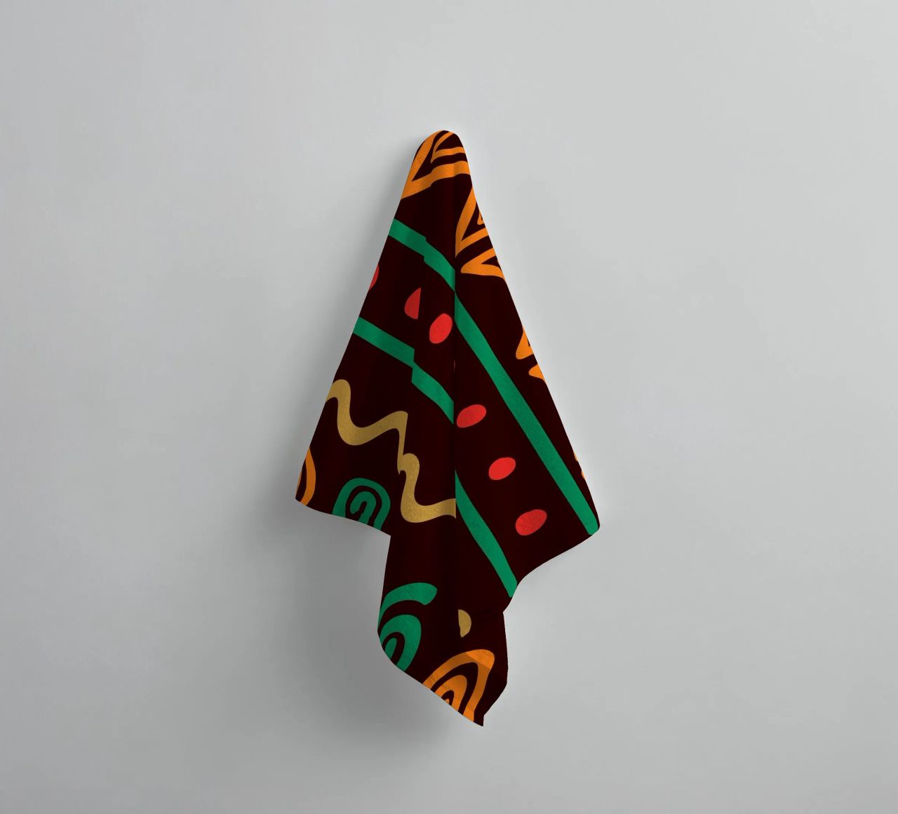 Afro design towel by LisaArtes