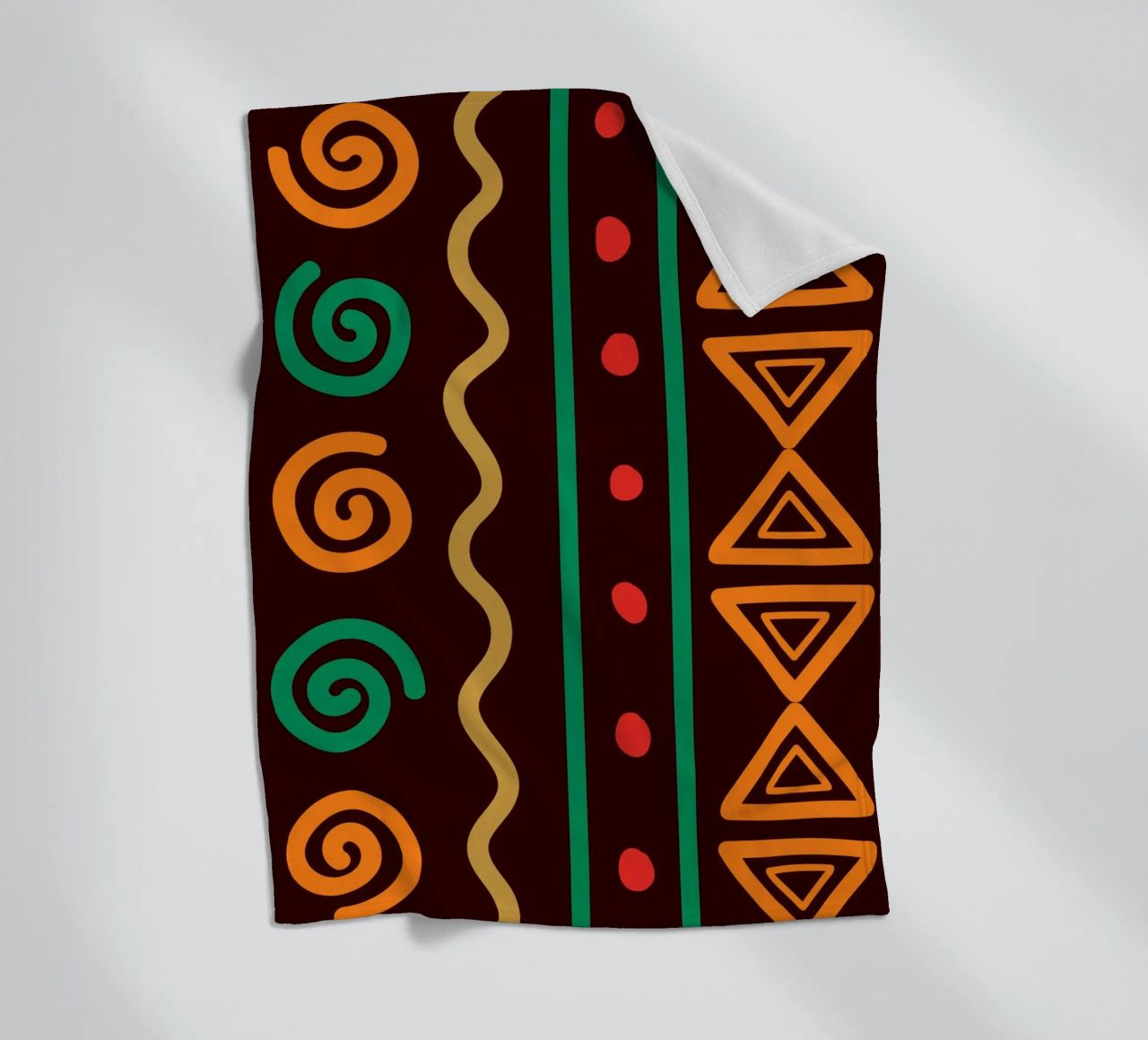 Afro design fleece blanket by LisaArtes