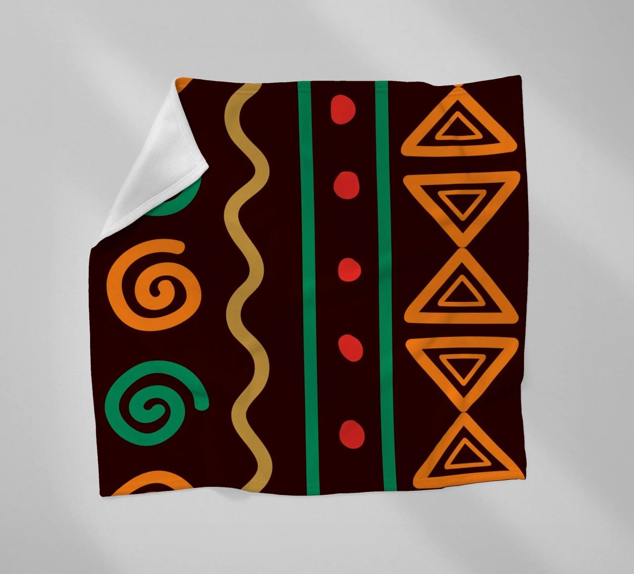 Afro design fleece blanket by LisaArtes