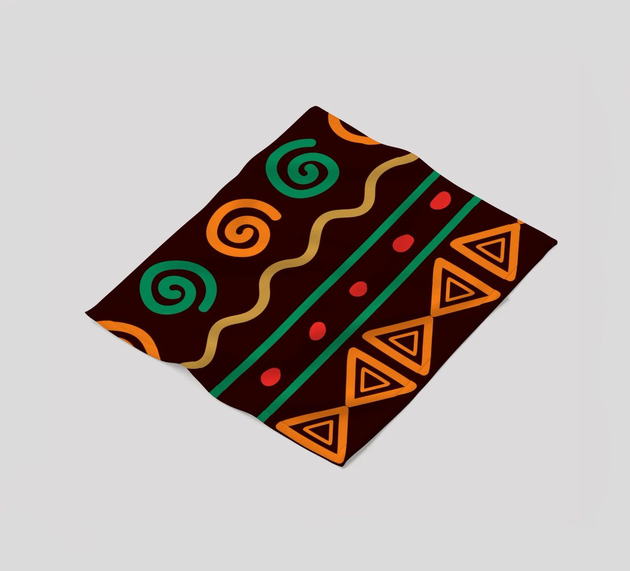 Afro design fleece blanket by LisaArtes