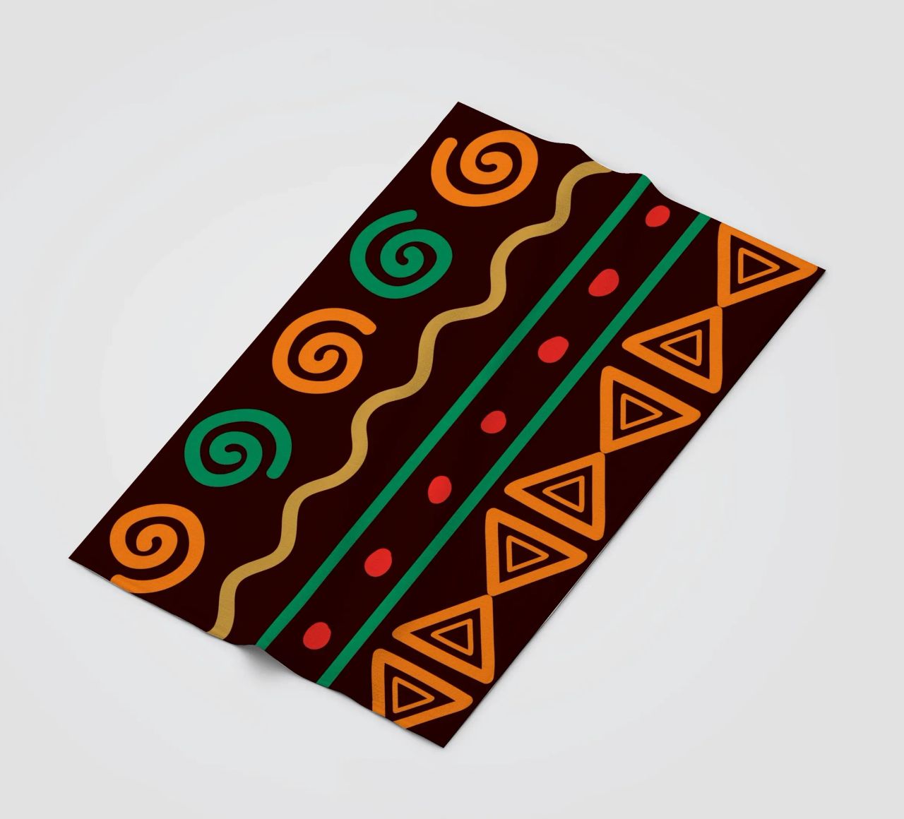 Afro design fleece blanket by LisaArtes
